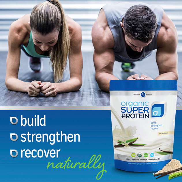 With Organic Super Protein, You can Build, Strengthen & Recover Naturally!