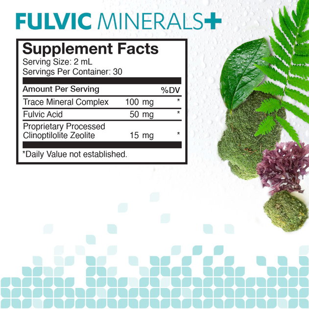 Fulvic Minerals+ Supplement Facts Panel Fulvic Minerals+ Supplement Facts Panel