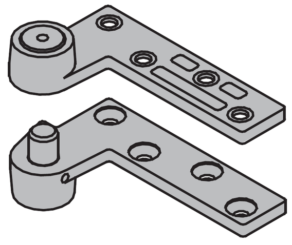 Ives 7212, 3/4" Offset Top Pivot Only