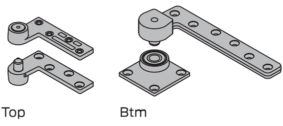 Ives 7226, 3/4" Offset Pivot Set, 600lbs.