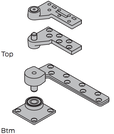Ives 7230F, 3/4" Offset Pivot Set, 1000lbs.