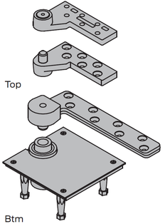 Ives 7237F, 3/4" Offset Pivot Set, 1750lbs.