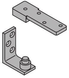 Ives 7255J, Center Hung Pivot, Bottom Only