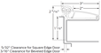Ives 046XY Continuous Gear Hinge, Wide Door Leaf