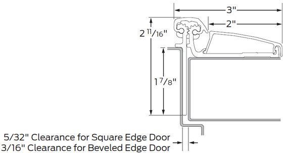 Ives 046XY Continuous Gear Hinge, Wide Door Leaf