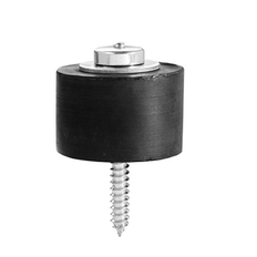 Rockwood 465 Heavy Duty Door Stop, 2-5/8"H, Satin Chrome