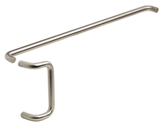 Ives 9100HD Solid Push Bar & 8190HD Offset Pull, 1" Round