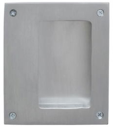 Ives 955 Flush Pull, Square, Deep Well