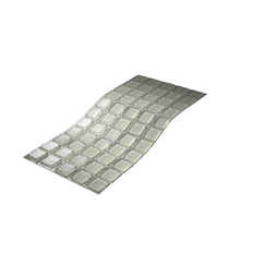 Rockwood 606 Wall Guard, 1" X 1", Clear Rubber