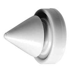 Rockwood 608 Door Silencer, Grey Rubber