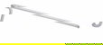 Rockwood 47 Series Offset Single Bar Push/Pull Set, 1" Dia.