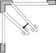 Ives RB471 Roller Bumper, 4-1/2" Straight