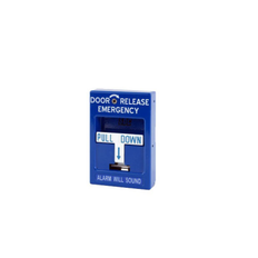 SDC 492 Emergency Door Release, Pull Station, Blue