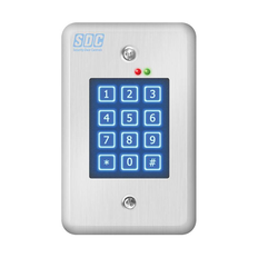 SDC EntryCheck 918 Indoor Standalone Digital Keypad, Satin Stainless Steel