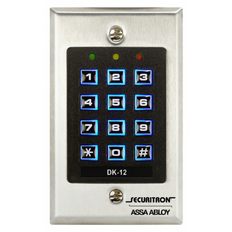 Securitron DK Stand Alone Indoor Digital Keypad, Satin Stainless Steel