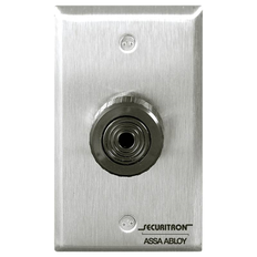 Securitron PZ1 Piezo Sounder, Single Gang, Satin Stainless Steel