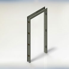 Baron Masonry Single Hollow Metal Frame, Welded, 4" Head