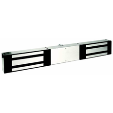 Securitron DM62 Double Door Magnalock, 1200lb Holding Force, Satin Stainless Steel