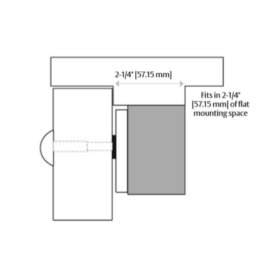 Securitron M68 Magnalock, 1200lb Holding Force, Satin Aluminum