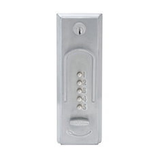 Simplex 2015 Combination Entry, Exterior Access for Rim Exit Devices, Satin Chrome