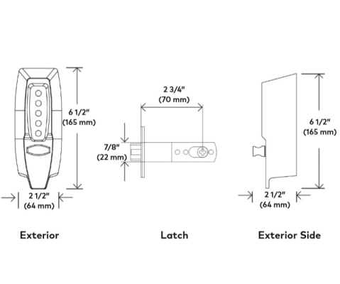 Simplex 7100 Series Pushbutton Lock
