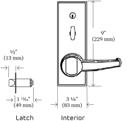 Simplex L1000 Cylindrical Lock