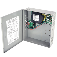 Von Duprin PS914 Power Supply, 4amp, 16amp Inrush, 2 Relay, Fire Alarm Relay, Baked Enamel Steel Case