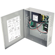 Von Duprin PS914 Power Supply, 4amp, 16amp Inrush, 4 Relay, Logic is Field Configurable, Baked Enamel Steel Case