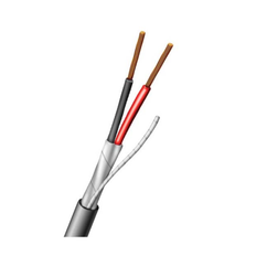 Aiphone 82220250C Shielded Wire, 2 Conductor, 22AWG, 500'