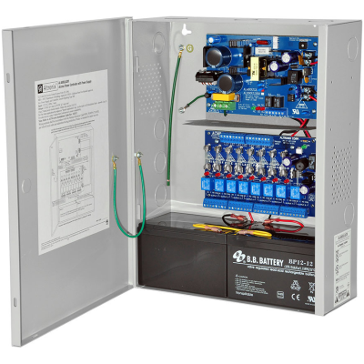 Altronix AL400ULACM Access Power Controller with Power Supply/Charger, 8 Fused Outputs, 12/24VDC@4A