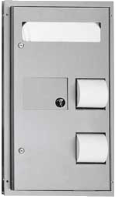 ASI 10-0482 Toilet Seat Cover / Toilet Paper Dispenser / Sanitary Napkin Disposal