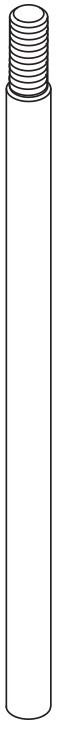 Falcon Surface Vertical Rod Extension Rod