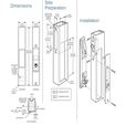 Adams Rite 4431 Flush Lockset with Cylinder