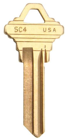 Kaba Ilco Schlage SC4-BR Key Blank