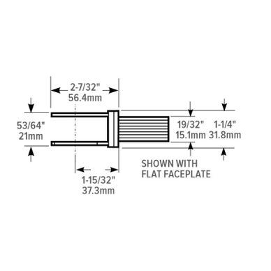 Shop Adams Rite MS1850SN ANSI Size Deadlock, Flat Faceplate, Hook Bolt