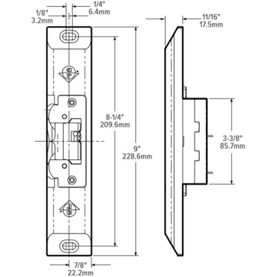 Adams Rite UltraLine 74R1 Electric Strike, for Rim Exit Device