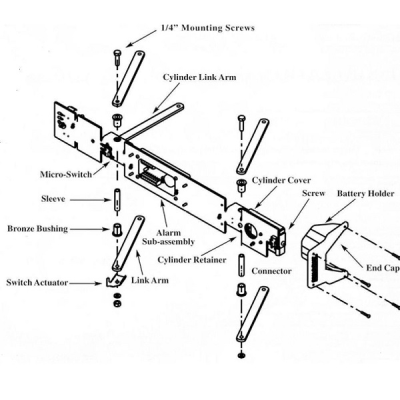 Arm-A-Dor A103 Alarm Sub Assembly