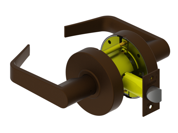 Hager 2500 Series Cylindrical Lock, Passage Function