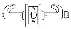 Sargent 11 Line Extra Heavy Duty Cylindrical Lever Lock, Entrance or Office (24) Function