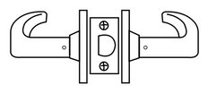 Sargent 11 Line Extra Heavy Duty Cylindrical Lever Lock, Passage (15) Function Sargent 11 Line Extra Heavy Duty Cylindrical Lever Lock, Passage (15) Function