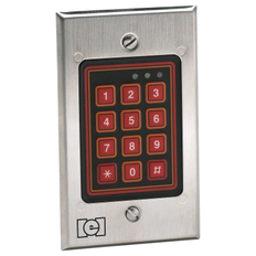 Nortek Control 212W Weather Resistant, Sealed Membrane Keypad, Satin Stainless Steel