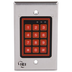 Nortek Control 232W Weather Resistant, Sealed Membrane, Door Position Monitoring Keypad, Satin Stainless Steel