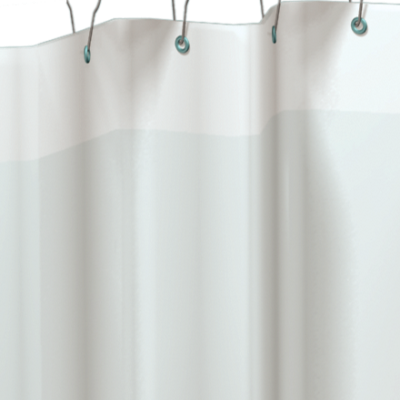 ASI 10-1200 White Vinyl Shower Curtain