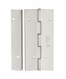 Markar/Pemko HG305, Hinge Guard Continuous Hinge, Satin Stainless Steel