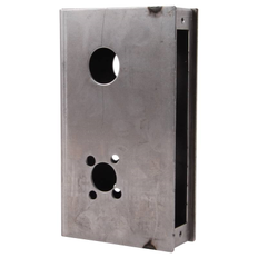 Keedex K-BXMOR1 Weldable Gate Box, Mortise Locks (Sargent, Schlage, Yale), Stainless Steel