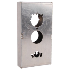 Keedex K-BXSIM Weldable Gate Box, Cylindrical Locks (Alarm Lock, Codelocks, Kaba), Aluminum
