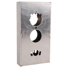 Keedex K-BXSIM Weldable Gate Box, Cylindrical Locks (Alarm Lock, Codelocks, Kaba), Stainless Steel