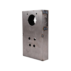 Keedex K-BXSIM-EE Weldable Gate Box, Cylindrical Locks (Kaba 1000EE), Stainless Steel