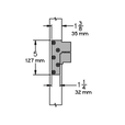Ives 7230F, 3/4" Offset Pivot, Intermediate