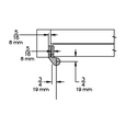 Ives 7230F, 3/4" Offset Pivot, Intermediate